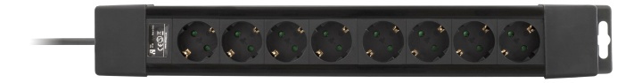 DELTACO grenuttag 8xCEE 7/4 uttag, 1xCEE 7/7, 3m kabel, svart i gruppen HEM, HUSHÅLL & TRÄDGÅRD / El & Belysning / Grenuttag hos TP E-commerce Nordic AB (38-53351)