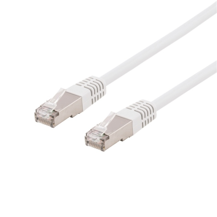 DELTACO S/FTP Cat6 patchkabel, delta cert, LSZH, 1,5m, vit i gruppen DATORER & KRINGUTRUSTNING / Datorkablar / Nätverkskablar / Cat6 hos TP E-commerce Nordic AB (38-53524)