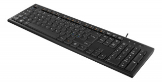 DELTACO Tangentbord, nordisk layout, USB, 1,1m kabel, svart