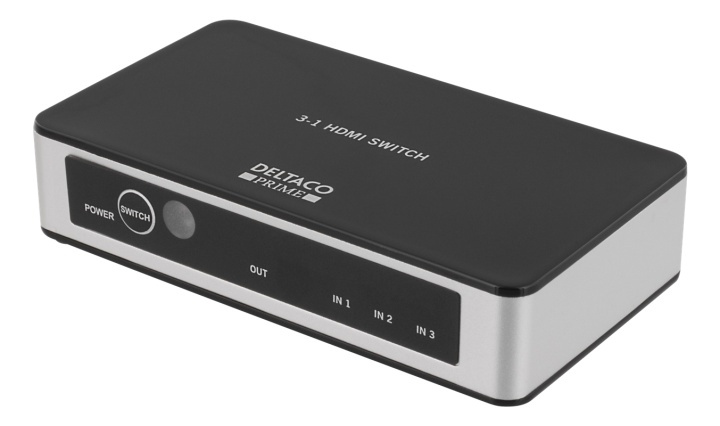 Premium 3-ports HDMI-switch, IR-fjärrkontroll, Ultra HD i 60Hz, svart i gruppen DATORER & KRINGUTRUSTNING / Datorkablar / Switchar & Splittrar hos TP E-commerce Nordic AB (38-53940)