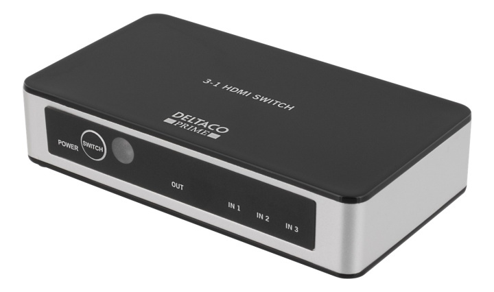 Premium 3-ports HDMI-switch, IR-fjärrkontroll, Ultra HD i 60Hz, svart i gruppen DATORER & KRINGUTRUSTNING / Datorkablar / Switchar & Splittrar hos TP E-commerce Nordic AB (38-53940)