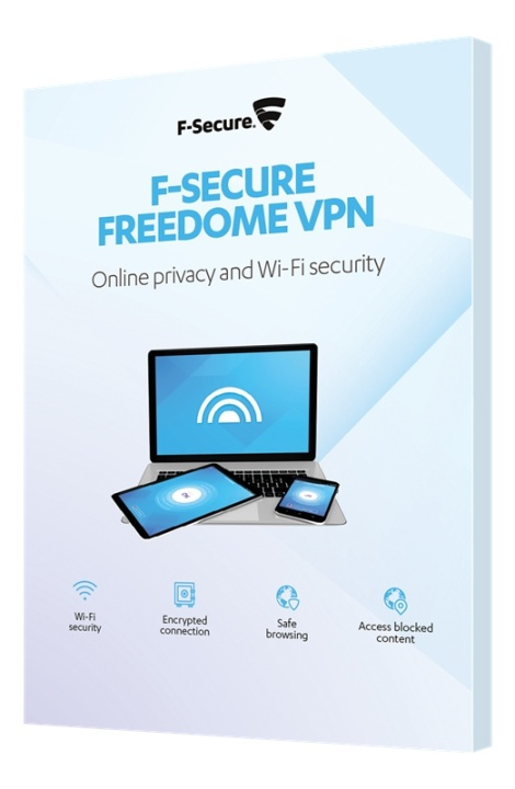 F-Secure Freedome, 1 år 1 enhet, nordic, retail Box i gruppen DATORER & KRINGUTRUSTNING / Datortillbehör / Programvaror hos TP E-commerce Nordic AB (38-54448)