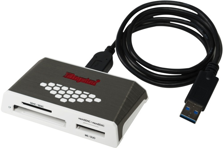 Kingston FCR-HS4 - Extern USB 3.0 minneskortläsare i gruppen HEMELEKTRONIK / Lagringsmedia / Minneskortläsare hos TP E-commerce Nordic AB (38-54785)