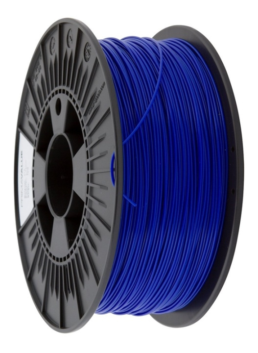 PrimaValue PLA filament, 1.75mm, 1kg, blå i gruppen DATORER & KRINGUTRUSTNING / Skrivare & Tillbehör / Skrivare / 3D-Skrivare & Tillbehör / Tillbehör hos TP E-commerce Nordic AB (38-55302)