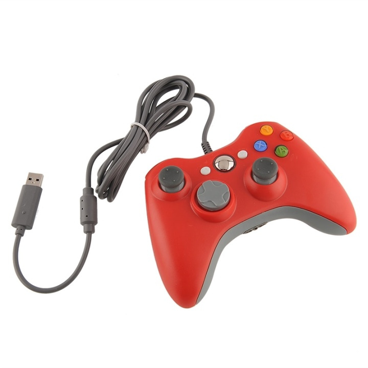 Handkontroll till Xbox 360 (Röd) i gruppen HEMELEKTRONIK / Spelkonsoler & Tillbehör / Xbox 360 hos TP E-commerce Nordic AB (38-5584)