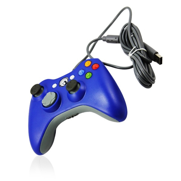 Handkontroll till Xbox 360 (Blå) i gruppen HEMELEKTRONIK / Spelkonsoler & Tillbehör / Xbox 360 hos TP E-commerce Nordic AB (38-5585)