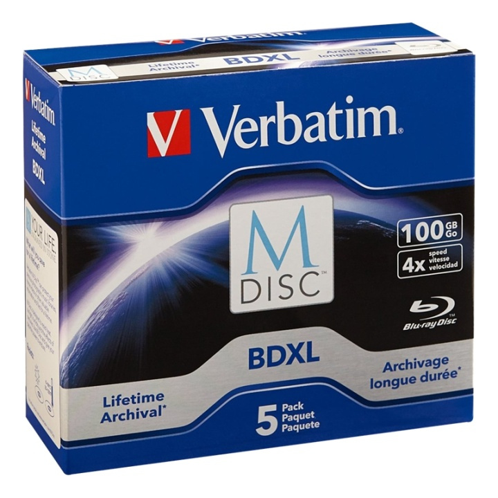 Verbatim BD-R M-disc Single Layer 4X Scratchguard surface i gruppen HEMELEKTRONIK / Lagringsmedia / CD/DVD/BD-skivor / Blu-Ray hos TP E-commerce Nordic AB (38-55906)
