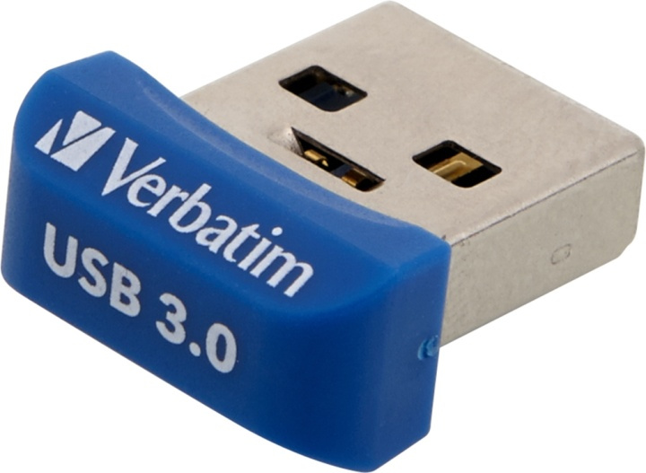 Verbatim StoreNStay Nano U3, USB3.0 minne, 16GB, blå i gruppen HEMELEKTRONIK / Lagringsmedia / USB-minnen / USB 3.0 hos TP E-commerce Nordic AB (38-55954)