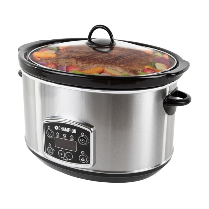 Champion Slowcooker 4,5L 280W SC110 Rostfri i gruppen HEM, HUSHÅLL & TRÄDGÅRD / Hushållsmaskiner / Slowcookers hos TP E-commerce Nordic AB (38-56235)