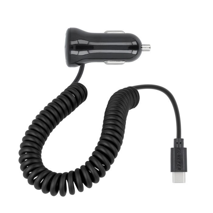 Billaddare Forever Type-C 2,1A Svart M01 i gruppen SMARTPHONE & SURFPLATTOR / Laddare & Kablar / Billaddare / Billaddare Typ C hos TP E-commerce Nordic AB (38-56631)