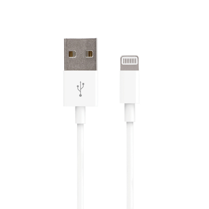 Forever iPhone 5/6/7/8 Lightning-kabel, Vit i gruppen SMARTPHONE & SURFPLATTOR / Laddare & Kablar / Kablar / Kablar Lightning hos TP E-commerce Nordic AB (38-56686)