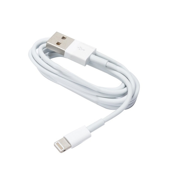 USB data kabel iphone 5/6/7/8 Vit i gruppen SMARTPHONE & SURFPLATTOR / Laddare & Kablar / Kablar / Kablar Lightning hos TP E-commerce Nordic AB (38-56858)