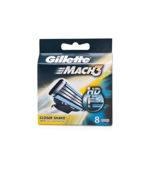 Gillette Mach3 8-pack i gruppen SKÖNHET & HÄLSA / Hår & Styling / Rakning & Trimning / Rakhyvlar & Tillbehör hos TP E-commerce Nordic AB (38-57195)