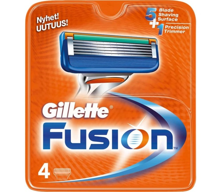 Gillette Fusion 4-pack i gruppen SKÖNHET & HÄLSA / Hår & Styling / Rakning & Trimning / Rakhyvlar & Tillbehör hos TP E-commerce Nordic AB (38-57202)