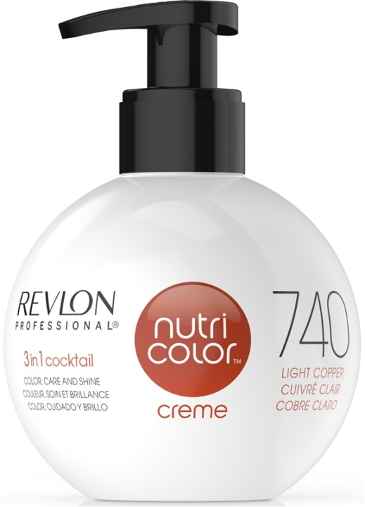 Revlon Nutri Color 740 Light Copper 240ml i gruppen SKÖNHET & HÄLSA / Hår & Styling / Hårvårdsprodukter / Hårfärg / Hårfärg & Färgbomb hos TP E-commerce Nordic AB (38-57219)