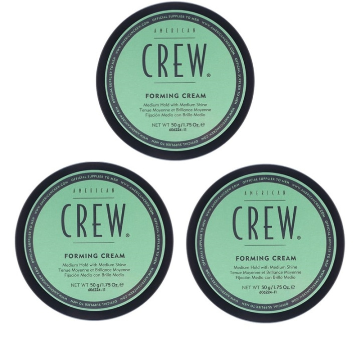 3-pack American Crew Forming Cream 85g i gruppen SKÖNHET & HÄLSA / Hår & Styling / Hårstylingprodukter / Hårvax hos TP E-commerce Nordic AB (38-57547)