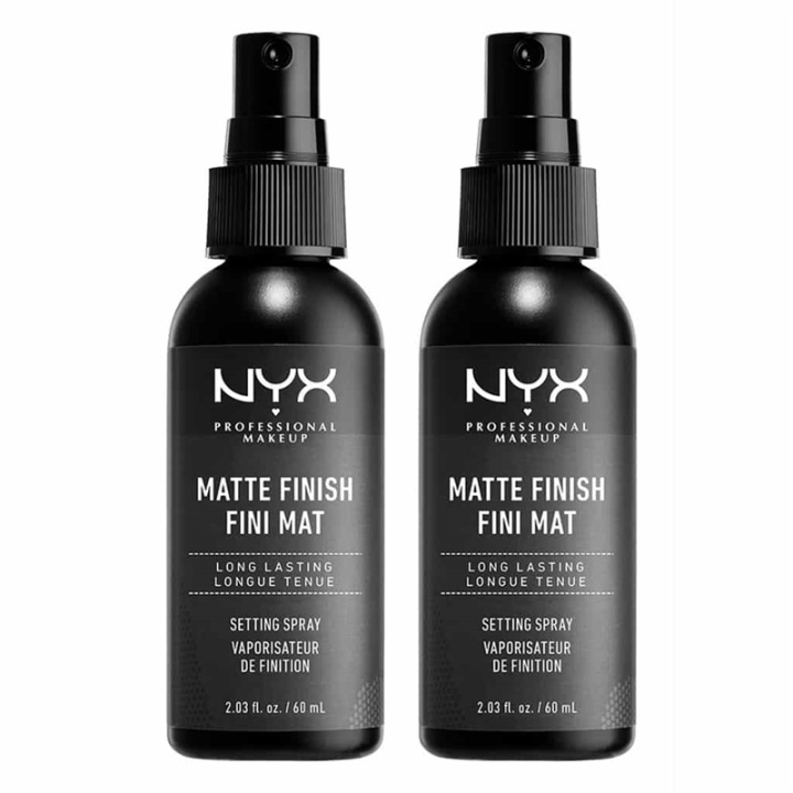 2-pack NYX PROF. MAKEUP Matte Finish Setting Spray i gruppen SKÖNHET & HÄLSA / Makeup / Basmakeup / Setting Spray hos TP E-commerce Nordic AB (38-57810)