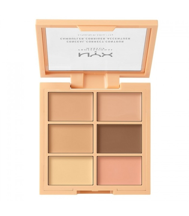 NYX PROF. MAKEUP 3C Palette Conceal Correct Contour Light i gruppen SKÖNHET & HÄLSA / Makeup / Basmakeup / Contour/Highlight hos TP E-commerce Nordic AB (38-57874)