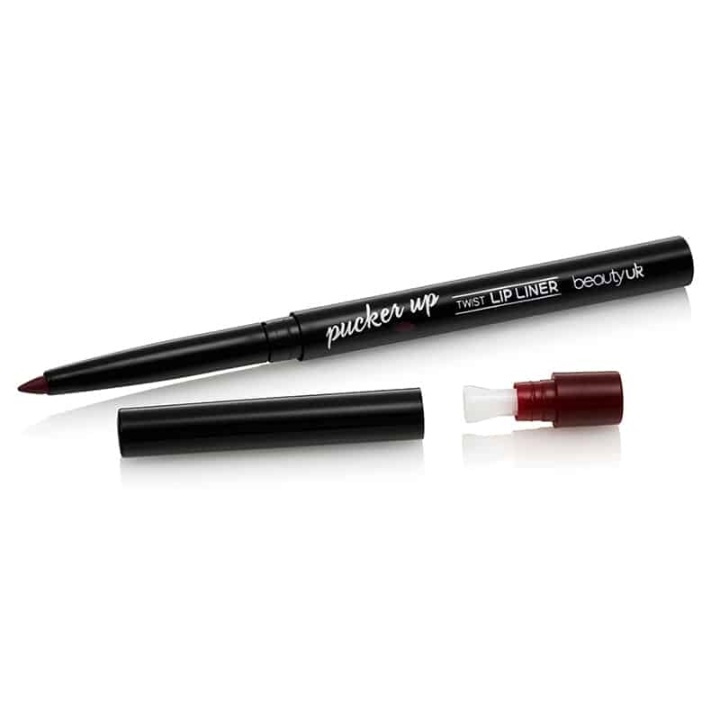 Beauty UK Pucker Up - Twist Lip Liner No.9 Plum Pout i gruppen SKÖNHET & HÄLSA / Makeup / Läppar / Läppenna hos TP E-commerce Nordic AB (38-58565)