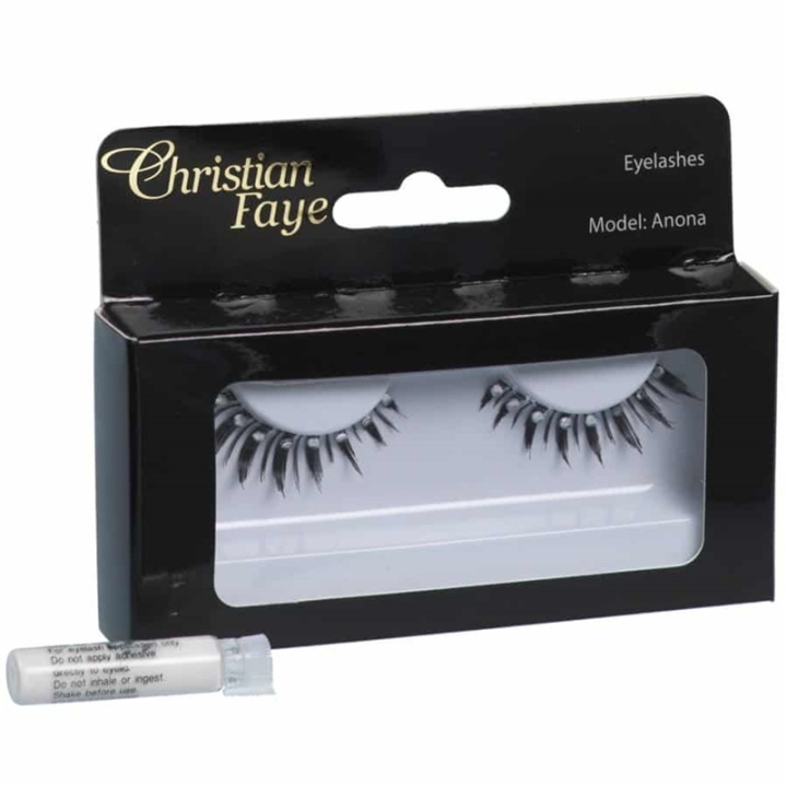 Christian Faye Eyelashes Afton With Glue i gruppen SKÖNHET & HÄLSA / Makeup / Ögon & Ögonbryn / Lösögonfransar hos TP E-commerce Nordic AB (38-58636)