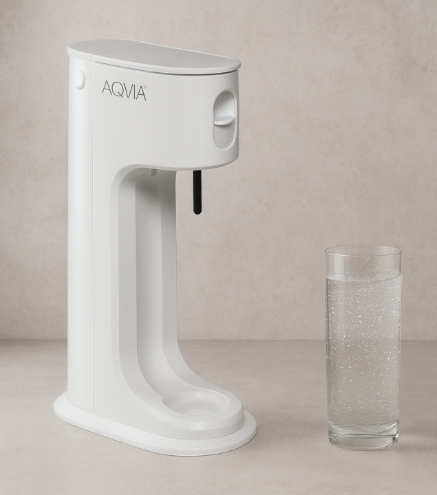 AGA Aqvia Balance Stripped (Snow White) i gruppen HEM, HUSHÅLL & TRÄDGÅRD / Hushållsmaskiner / Vatten & Juice / Kolsyremaskiner / Kolsyremaskiner hos TP E-commerce Nordic AB (38-5876STR)