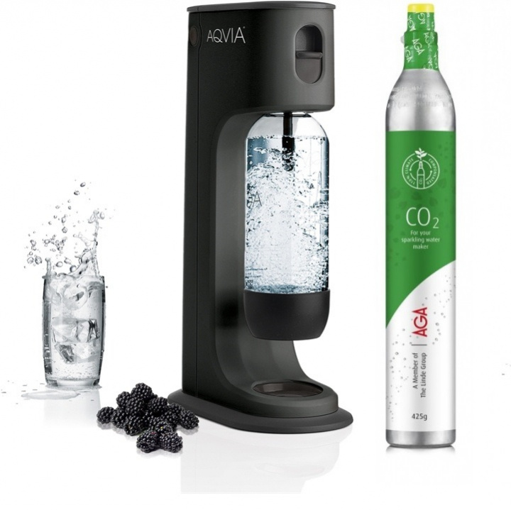 AGA Aqvia Balance (Black) inkl. Kolsyrepatron i gruppen HEM, HUSHÅLL & TRÄDGÅRD / Hushållsmaskiner / Vatten & Juice / Kolsyremaskiner / Kolsyremaskiner hos TP E-commerce Nordic AB (38-5877SP)