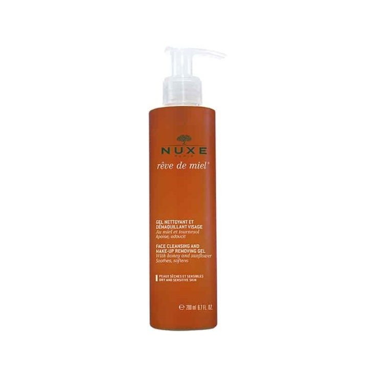 Nuxe Reve de Miel Face Cleansing & Make Up Removing Gel 200ml i gruppen SKÖNHET & HÄLSA / Hudvård / Ansiktsvård / Rengöring hos TP E-commerce Nordic AB (38-58902)