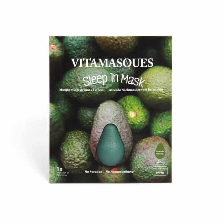 Vitamasques Sleep In 3d Masks - Avocado ( 2 pods) + Lifting i gruppen SKÖNHET & HÄLSA / Hudvård / Ansiktsvård / Masker hos TP E-commerce Nordic AB (38-59206)