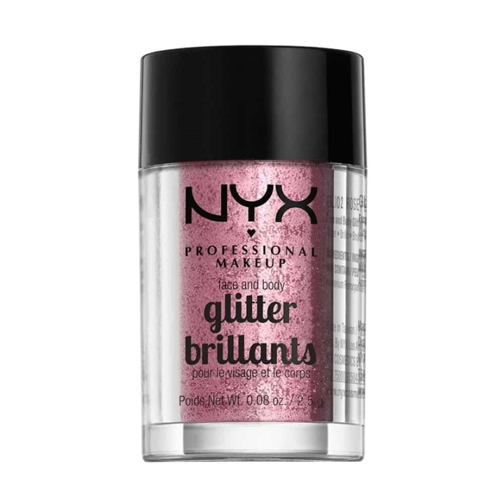 NYX PROF. MAKEUP Face & Body Glitter - 02 Rose 2,5g i gruppen SKÖNHET & HÄLSA / Makeup / Basmakeup / Glitter hos TP E-commerce Nordic AB (38-59210)