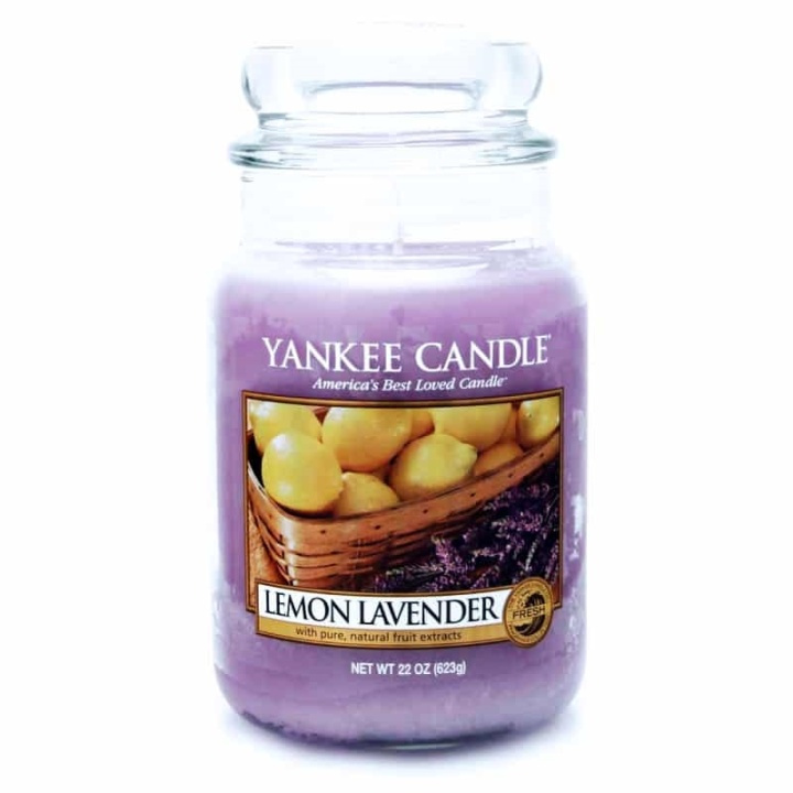 Yankee Candle Classic Large Jar Lemon Lavender Candle 623g i gruppen SKÖNHET & HÄLSA / Doft & Parfym / Övrig doft / Doftljus hos TP E-commerce Nordic AB (38-59255)