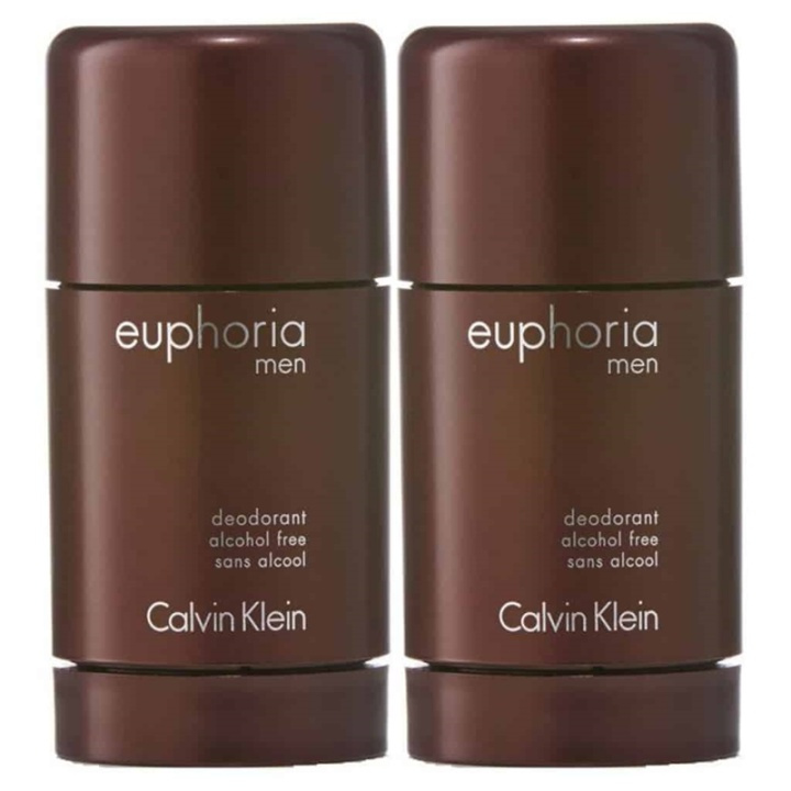 2-pack Calvin Klein Euphoria For Men Deostick 75ml i gruppen SKÖNHET & HÄLSA / Doft & Parfym / Deodorant / Deo för honom hos TP E-commerce Nordic AB (38-59363)