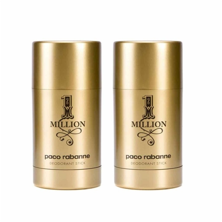 Paco Rabanne 2-pack Paco Rabanne 1 Million Deostick 75ml i gruppen SKÖNHET & HÄLSA / Doft & Parfym / Deodorant / Deo för honom hos TP E-commerce Nordic AB (38-59376)
