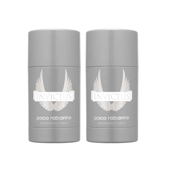 2-pack Paco Rabanne Invictus Deostick 75ml i gruppen SKÖNHET & HÄLSA / Doft & Parfym / Deodorant / Deo för honom hos TP E-commerce Nordic AB (38-59377)