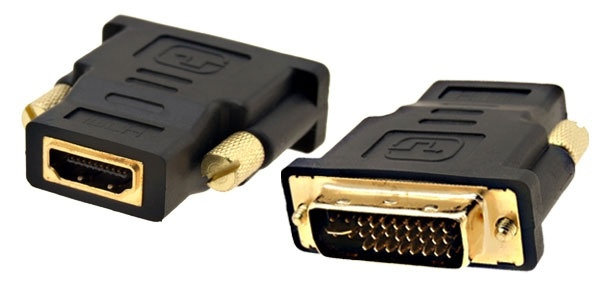 DVI-D hane till HDMI hona adapter i gruppen HEMELEKTRONIK / Kablar & Adaptrar / HDMI / Adaptrar hos TP E-commerce Nordic AB (38-5967)