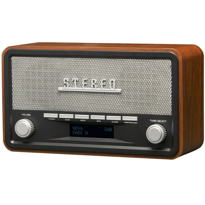 Denver Radio DAB+/FM Klocka Bluetooth DAB-18 Trähölje i gruppen HEMELEKTRONIK / Ljud & Bild / Hemmabio, HiFi & Bärbart / Radio & Väckarklockor / Klockradio hos TP E-commerce Nordic AB (38-59922)