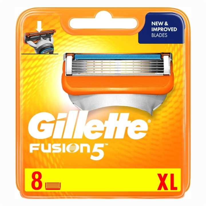 Gillette Rakblad Fusion 8st i gruppen SKÖNHET & HÄLSA / Hår & Styling / Rakning & Trimning / Rakhyvlar & Tillbehör hos TP E-commerce Nordic AB (38-60043)