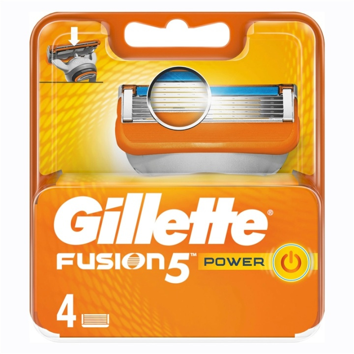 Gillette Rakblad Fusion Power 4-pack (852475) i gruppen SKÖNHET & HÄLSA / Hår & Styling / Rakning & Trimning / Rakhyvlar & Tillbehör hos TP E-commerce Nordic AB (38-60047)