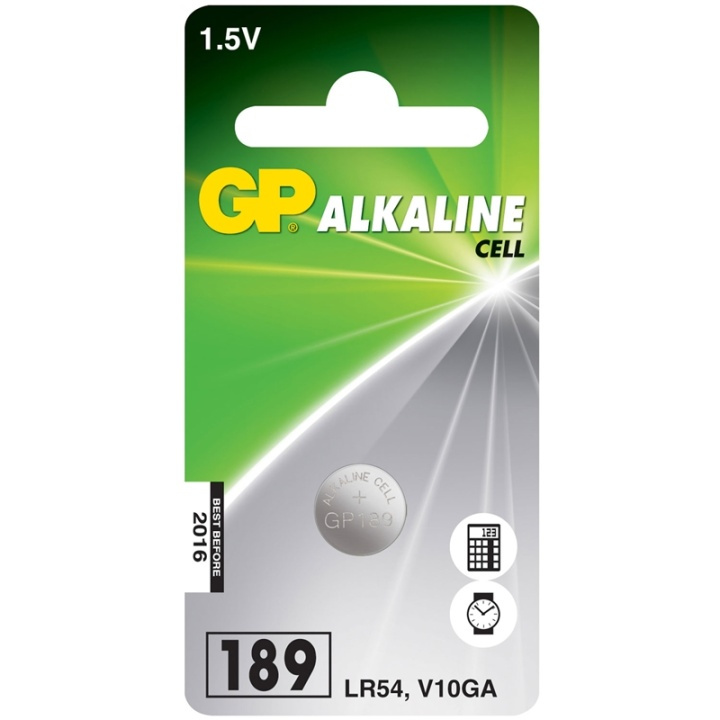 GP LR54 1,5V Alkalisk 1-pack (102004) i gruppen HEMELEKTRONIK / Batterier & Laddare / Batterier / Knappcell hos TP E-commerce Nordic AB (38-60057)