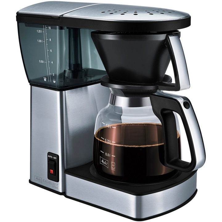 Melitta Excellent 4.0 Steel Kaffebryggare i gruppen HEM, HUSHÅLL & TRÄDGÅRD / Hushållsmaskiner / Kaffemaskiner & Tillbehör / Kaffebryggare hos TP E-commerce Nordic AB (38-60502)