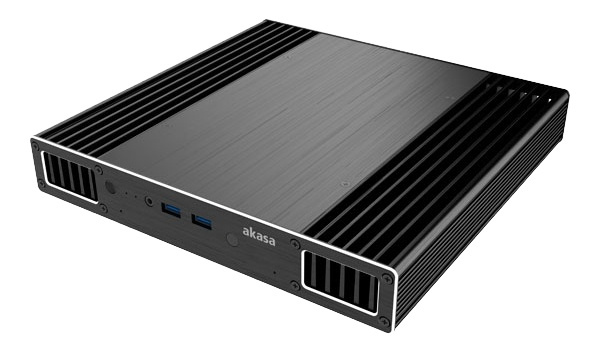 Akasa Plato X7 Slim fläktlösa hölje, Intel 7:e generationen NUC,svart i gruppen DATORER & KRINGUTRUSTNING / Datorkomponenter / Datorchassi hos TP E-commerce Nordic AB (38-61160)