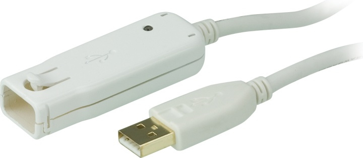 ATEN aktiv USB 2.0 förlängningskabel, 12m i gruppen DATORER & KRINGUTRUSTNING / Datorkablar / USB-kablar / USB-A / Kablar hos TP E-commerce Nordic AB (38-61281)