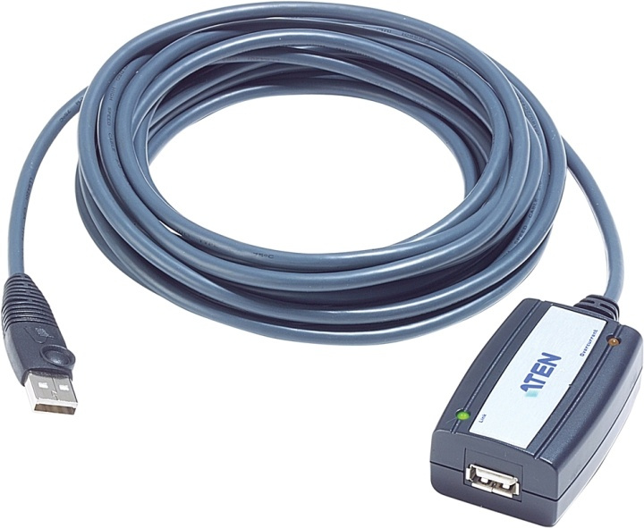 ATEN aktiv USB 2.0 förlängningskabel, 5m i gruppen DATORER & KRINGUTRUSTNING / Datorkablar / USB-kablar / USB-A / Kablar hos TP E-commerce Nordic AB (38-61282)