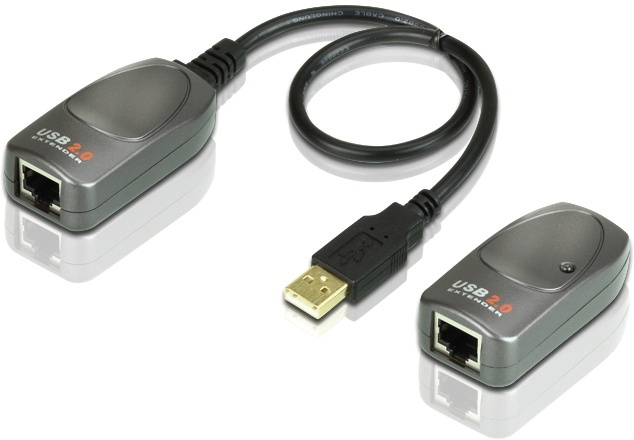 ATEN UCE260, USB 2.0 förlängning via Ethernet, 60m, 480Mb/s, sv/grå i gruppen DATORER & KRINGUTRUSTNING / Datorkablar / USB-kablar / USB-A / Adaptrar hos TP E-commerce Nordic AB (38-61293)