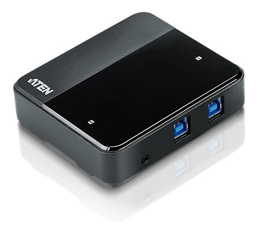 ATEN USB 3.0 hubb för 2 datorer, 4xUSB A hona, 2xUSB B hona, svart i gruppen DATORER & KRINGUTRUSTNING / Datortillbehör / USB-hubbar hos TP E-commerce Nordic AB (38-61296)