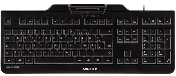 Cherry KC 1000 SC, tangentbord med kortläsare, nordisk layout, svart i gruppen DATORER & KRINGUTRUSTNING / Möss & Tangentbord / Tangentbord / Trådbundna hos TP E-commerce Nordic AB (38-61359)