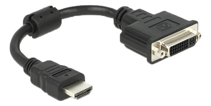 Delock Adapter HDMI male > DVI 24+5 female 20 cm i gruppen HEMELEKTRONIK / Kablar & Adaptrar / HDMI / Adaptrar hos TP E-commerce Nordic AB (38-61433)