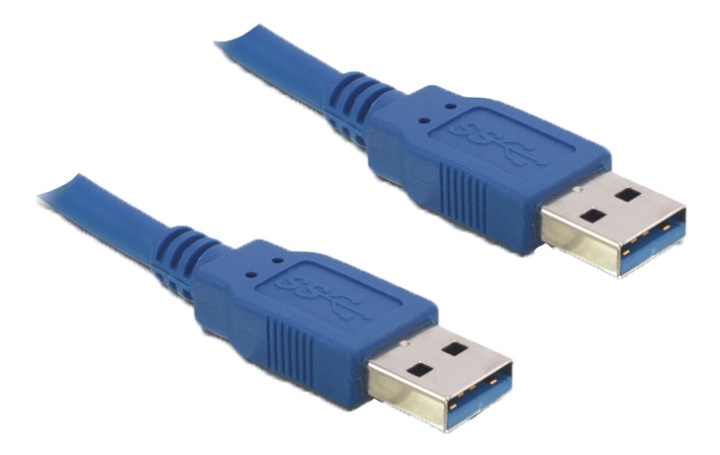 DeLOCK Delock Cable USB 3.0 Typ-A hane till USB 3.0 Type-A hane,1m,blå i gruppen DATORER & KRINGUTRUSTNING / Datorkablar / USB-kablar / USB-A / Kablar hos TP E-commerce Nordic AB (38-61454)