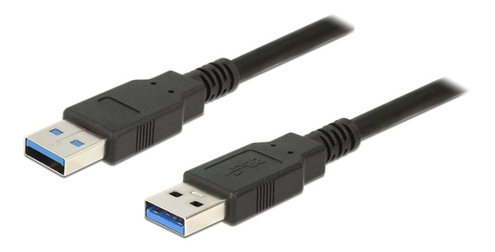 Delock Kabel USB 3.0 Typ-A Stecker > USB 3.0 Typ-A Stecker 1,0 m schwa i gruppen DATORER & KRINGUTRUSTNING / Datorkablar / USB-kablar / USB-A / Kablar hos TP E-commerce Nordic AB (38-61465)