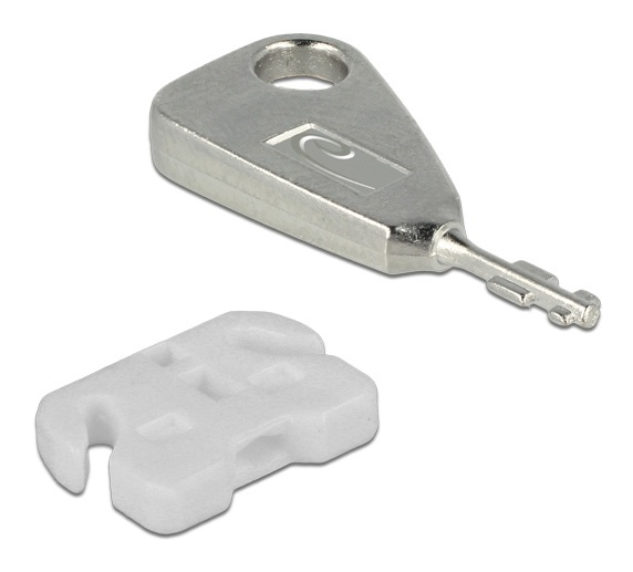 DeLOCK Lås för USB-portar, 5 USB-lås, 2 nycklar, vit i gruppen DATORER & KRINGUTRUSTNING / Datortillbehör / Övrigt hos TP E-commerce Nordic AB (38-61477)