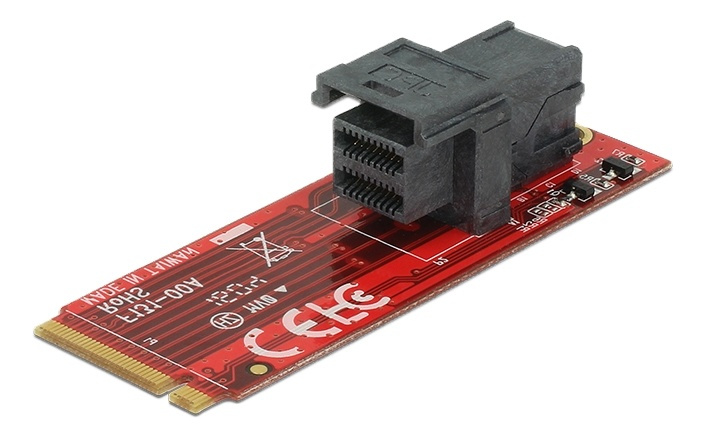 DeLOCK M.2 adapter, 1xM.2 hane M fattning, 1xSFF-8643, 2260, NVMe i gruppen DATORER & KRINGUTRUSTNING / Datorkomponenter / Hårddiskar / Adaptrar & Tillbehör hos TP E-commerce Nordic AB (38-61478)